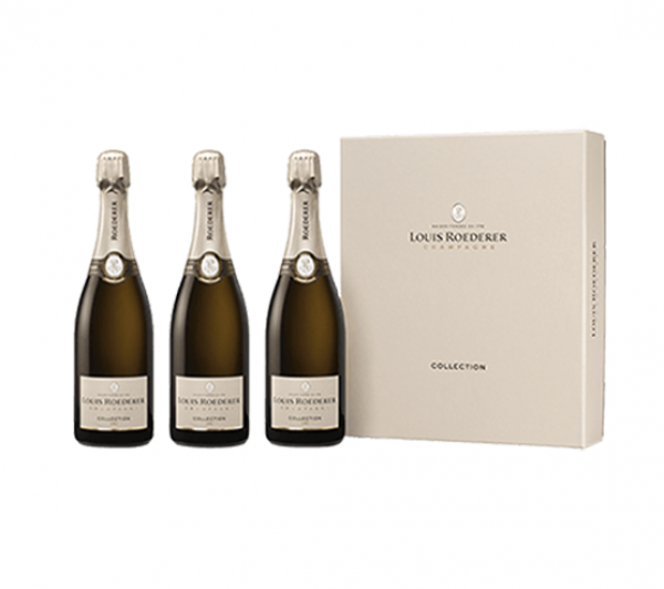 Coffret Collection Graphique Louis Roederer - 3 Bouteilles Brut Collection 245