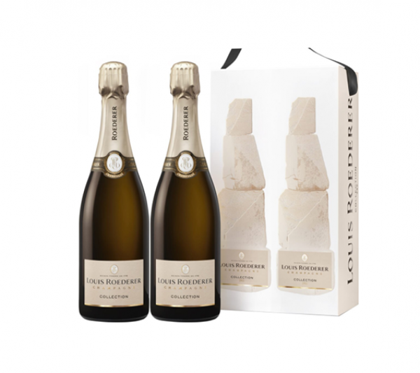 Coffret Twin Pack Louis Roederer - 2 Bouteilles Brut Collection 245
